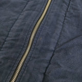 MHL. 595-226351 サイズ2 裏ボア ジップアップ ベスト ネイビー レディース エムエイチエル【中古】5-1121T♪