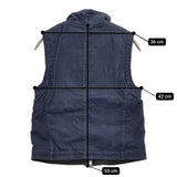 MHL. 595-226351 サイズ2 裏ボア ジップアップ ベスト ネイビー レディース エムエイチエル【中古】5-1121T♪