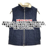 MHL. 595-226351 サイズ2 裏ボア ジップアップ ベスト ネイビー レディース エムエイチエル【中古】5-1121T♪