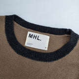 MHL. 595-3263504 WASHABLE DRY WOOL セーター ニット 23AW ブラウン レディース エムエイチエル【中古】5-1120T∞