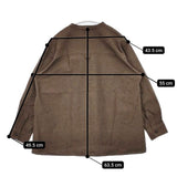 MHL. 595-0253501 COLOURED COTTON WEAVE コットン プルオーバー ブラウス シャツ ブラウン レディース エムエイチエル【中古】5-1224M∞