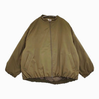 mao made ヴィンテージツイル スタンドカラー中綿ジャケット 定価23980円 451303 ブルゾン 24AW カーキ レディース マオメイド【中古】5-0930T♪