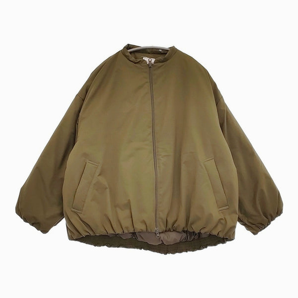 mao made ヴィンテージツイル スタンドカラー中綿ジャケット 定価23980円 451303 ブルゾン 24AW カーキ レディース マオメイド【中古】5-0930T♪