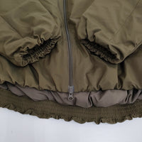 mao made ヴィンテージツイル スタンドカラー中綿ジャケット 定価23980円 451303 ブルゾン 24AW カーキ レディース マオメイド【中古】5-0930T♪