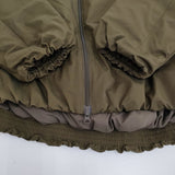 mao made ヴィンテージツイル スタンドカラー中綿ジャケット 定価23980円 451303 ブルゾン 24AW カーキ レディース マオメイド【中古】5-0930T♪
