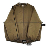mao made ヴィンテージツイル スタンドカラー中綿ジャケット 定価23980円 451303 ブルゾン 24AW カーキ レディース マオメイド【中古】5-0930T♪