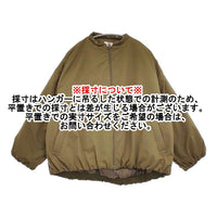 mao made ヴィンテージツイル スタンドカラー中綿ジャケット 定価23980円 451303 ブルゾン 24AW カーキ レディース マオメイド【中古】5-0930T♪