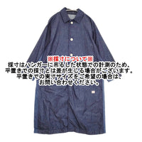 快晴堂 マルチデニムのパッチワークコートワンピース 定価28600円 サイズ2 コート ネイビー レディース 快晴堂【中古】5-0930M♪