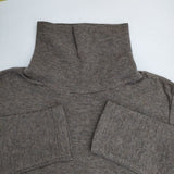 TANG コットン タートルネック 長袖Ｔシャツ カットソー ロンＴ ブラウン レディース タング【中古】5-1224M∞