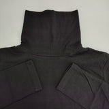 TANG コットン タートルネック 長袖Ｔシャツ カットソー ロンＴ ブラック レディース タング【中古】5-1224M∞