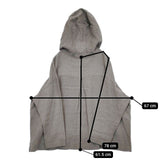 cinq symphonie ワイド フード パーカー グレー レディース サンクサンフォニー【中古】5-1224M∞