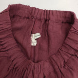 cinq symphonie ルーズパンツ イージー サルエルパンツ ワインレッド レディース サンクサンフォニー【中古】6-0222M∞