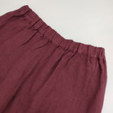 cinq symphonie ルーズパンツ イージー サルエルパンツ ワインレッド レディース サンクサンフォニー【中古】6-0222M∞