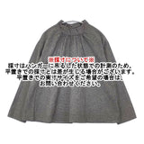 grin 千鳥格子 プルオーバーブラウス 8194T-010 コットンリネン 日本製 ブラウス シャツ グレー レディース グリン【中古】6-0222M∞