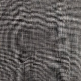 cinq symphonie 千鳥格子 バンドカラー 五分袖 ワンピース ブラック ホワイト レディース サンクサンフォニー【中古】5-1224M∞