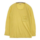 KAPITAL コットン ポケット付き 長袖Ｔシャツ カットソー ロンＴ イエロー レディース キャピタル【中古】6-0128M∞