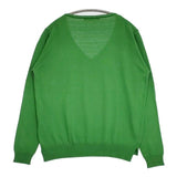 green label relaxing UNITED ARROWS Vネック コットンアクリルニット セーター ニット グリーン レディース グリーンレーベルリラクシング【中古】6-0128M∞