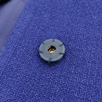 saqui blue spring jacket 定価65000円 サイズ38 スナップボタン テーラードジャケット ブルー レディース サキ【中古】5-1001M♪