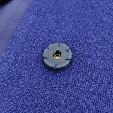 saqui blue spring jacket 定価65000円 サイズ38 スナップボタン テーラードジャケット ブルー レディース サキ【中古】5-1001M♪