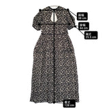CLANE OPAL FLOWER ONEPIECE オパールフラワーワンピース 定価33000円 ワンピース 24SS ブラック ベージュ レディース クラネ【中古】6-0324S♪