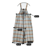 TOWAVASE Vetements de travail MULTI CHECK 定価63800円 オーバーオール 21-0015S サロペット ブルー ブラウン レディース トワヴァーズ【中古】6-0107M∞