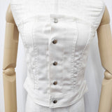 HYKE 新品 OXFORD STRAPLESS TOP 定価22000円 ビスチェ その他トップス アイボリー レディース ハイク【中古】5-1222G◎