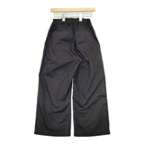 Harriss カラーデニムタックリボンワイドパンツ 製品染め パンツ ブラック レディース ハリス【中古】5-1221G∞