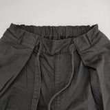 Harriss カラーデニムタックリボンワイドパンツ 製品染め パンツ ブラック レディース ハリス【中古】5-1221G∞