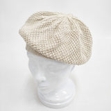 CA4LA ニットベレー リネン 帽子 ニットキャップ アイボリー レディース カシラ【中古】6-0216M◎