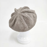 CA4LA ニットベレー リネン 帽子 ニットキャップ グレージュ レディース カシラ【中古】6-0216M◎