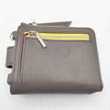GARNI Rubber Zip Fold Wallet 定価47300円 ラバーウォレット L字 二つ折り財布 グレー メンズ ガルニ【中古】5-1130G∞
