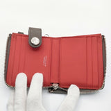 GARNI Rubber Zip Fold Wallet 定価47300円 ラバーウォレット L字 二つ折り財布 グレー メンズ ガルニ【中古】5-1130G∞