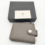 GARNI Rubber Zip Fold Wallet 定価47300円 ラバーウォレット L字 二つ折り財布 グレー メンズ ガルニ【中古】5-1130G∞