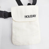 HOLIDAY 未使用品 24SS NYLON POCKET VEST 定価14300円 ベスト ホワイト ブラック レディース ホリデイ【中古】6-0122G◎