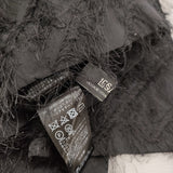 JOURNAL STANDARD L'essage 未使用品 フリンジジャガードTブラウス 定価17600円 24SS ブラック レディース ジャーナルスタンダードレサージュ【中古】6-0324S♪