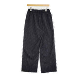 JOURNAL STANDARD L'essage 未使用品 フリンジJQイージーパンツ 定価24200円 24SS ブラック レディース ジャーナルスタンダードレサージュ【中古】6-0324G♪