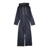 HOLIDAY 定価38500円 SUPER FINE DRY PIN TUCK JUMPSUIT オールインワン ツナギ 25SS ネイビー レディース ホリデイ【中古】5-1001M♪