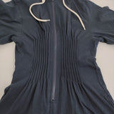 HOLIDAY 定価38500円 SUPER FINE DRY PIN TUCK JUMPSUIT オールインワン ツナギ 25SS ネイビー レディース ホリデイ【中古】5-1001M♪