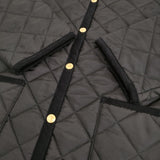 Traditional Weatherwear ARKLEY LONG A-LINE 36 定価39600円 アークリーロングAライン コート ブラック レディース トラディショナルウェザーウェア【中古】5-1108T♪