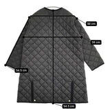 Traditional Weatherwear ARKLEY LONG A-LINE 36 定価39600円 アークリーロングAライン コート ブラック レディース トラディショナルウェザーウェア【中古】5-1108T♪