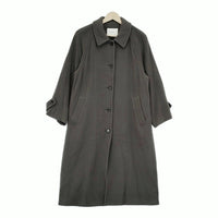 SLOBE IENA ウールモッサステンカラーコート サイズ38 コート チャコールグレー レディース スローブイエナ【中古】5-1007A◆