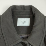 SLOBE IENA ウールモッサステンカラーコート サイズ38 コート チャコールグレー レディース スローブイエナ【中古】5-1007A◆