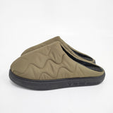 BEAUTIFUL SHOES QUILTING SANDALS(WAVE STITCH) 24cm キルティングサンダル サンダル カーキ レディース ビューティフルシューズ【中古】5-1021T◎