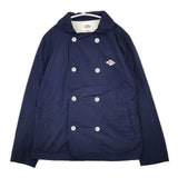 Danton コットン ダブルブレストジャケット 36 JD-8712 KND ジャケット ネイビー レディース ダントン【中古】5-1221M∞