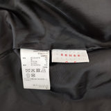 SENSE OF PLACE ヘリンボーン ダブルブレスト サイズフリー チェスターコート ブラック ホワイト レディース センスオブプレイス【中古】5-1007A◆