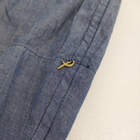 Pal'las Palace 綿麻シャンブレーワッシャーバルーンギャザースカート 定26400円 ロング 25SS ネイビー レディース パラスパレス【中古】5-1001M♪