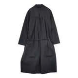 susuri ドロシーシャツコート 15-001 ベルト付き コットン サイズS コート ブラック系 レディース ススリ【中古】5-1221M∞