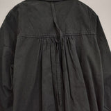 susuri ドロシーシャツコート 15-001 ベルト付き コットン サイズS コート ブラック系 レディース ススリ【中古】5-1221M∞