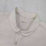 susuri サージョンシャツ 定価23000円 16-045 丸襟 コットン 長袖シャツ ベージュ レディース ススリ【中古】6-0117M∞