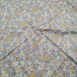 susuri 花柄 スカーフ ショール 大判 ストール グレー イエロー レディース ススリ【中古】5-1130M∞